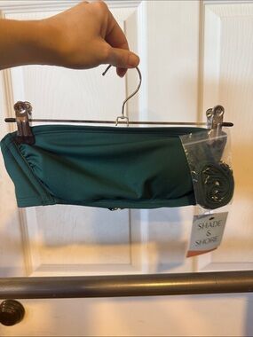 Shade & Shore Green Swim Top with Straps Included